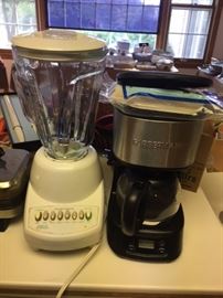 Blender; small coffeemaker
