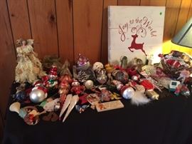 Unique Christmas ornaments; some Vintage