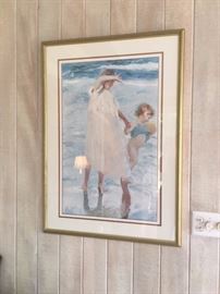 Artwork, beach watercolor