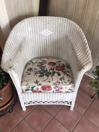Rattan sunroom chair
