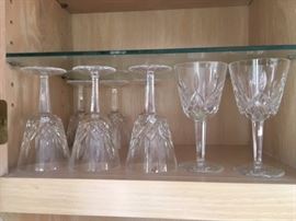 WATERFORD wine glasses, 8 pcs