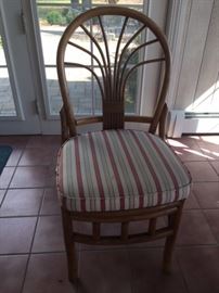 RATTAN cushioned chair