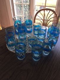 Acrylic drinking glasses; 2 sizes