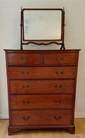 Late 19thc Georgian style chest of drawers