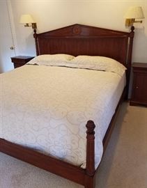 Palladian style king bed
