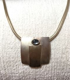 Peggie Robinson sterling pendant on chain