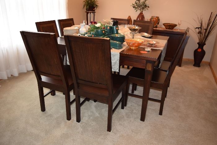 8 chair square dining room table 