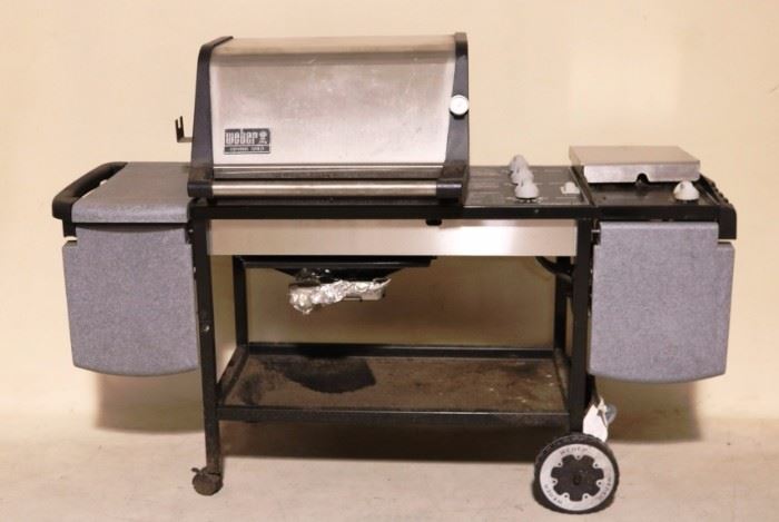 Weber stainless gas grill