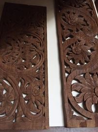 Beautiful carved wall placques