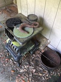 Cast Iron stove and accessories