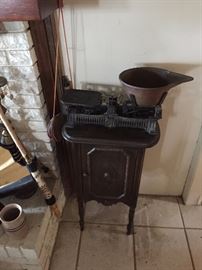 Humidor & Antique scale