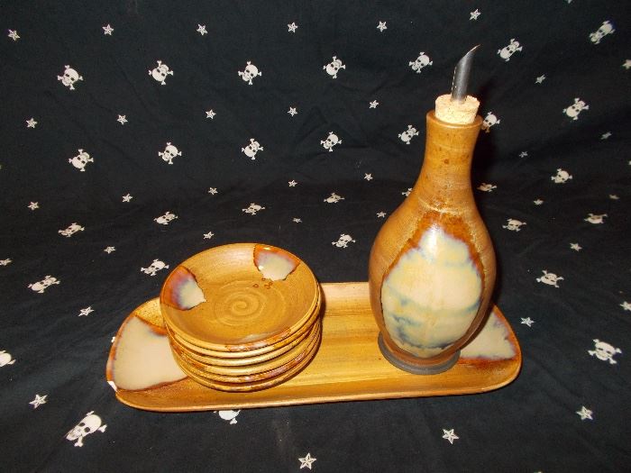 Unique pottery set.