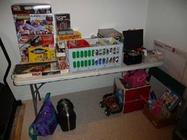 BOARD GAMES, LEGOS, BOWLING BALLS