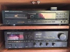 Denon Receiver and CD player.  All in working order
