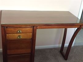 Beautiful desk with glass top