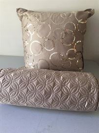 Vera Wang Decorative pillows.  Comforter and bedspread to match
