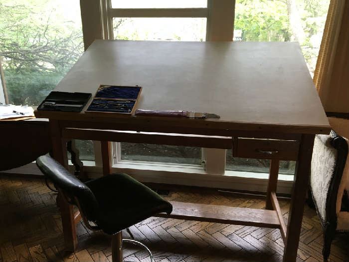 Mayline Company Drafting Table made in Sheboygan Wisconsin