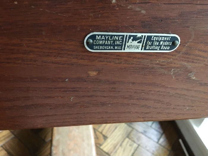 Mayline Company Drafting Table made in Sheboygan Wisconsin