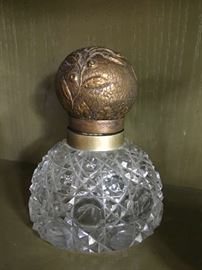 Antique Cut Crystal ink bottle