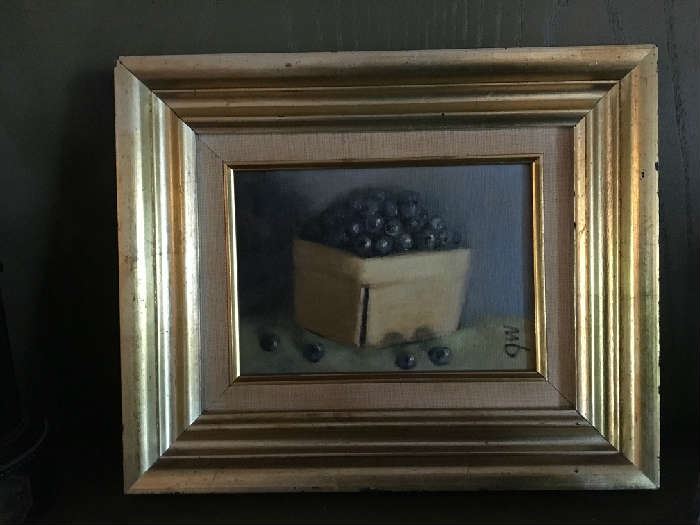 Blueberries signed JW or GW