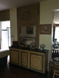 Large Mirror and buffet