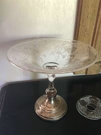 Sterling footed Compote