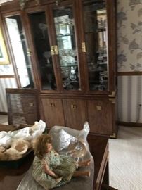China caninet with matching server table and chairs
Doll