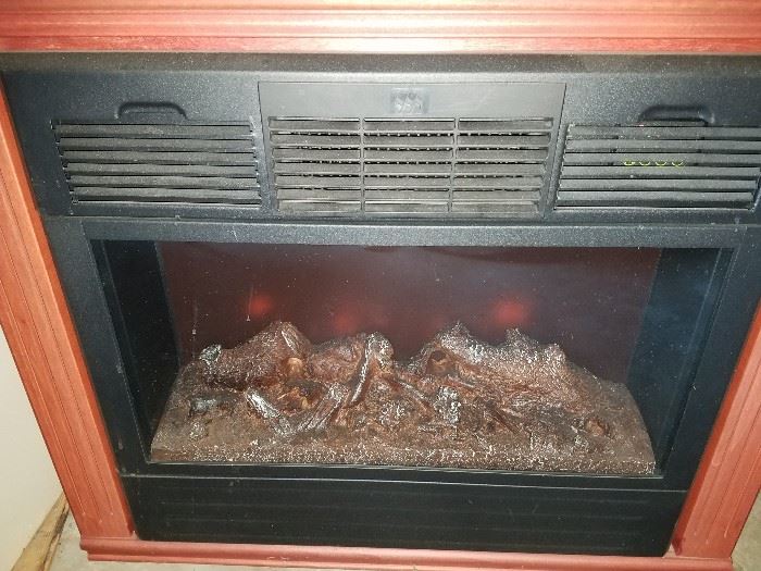 Heat Surge Fireplace heater w/ Amish mantel