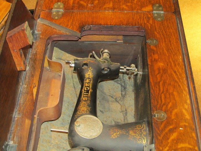 The Singer sewing machine.
