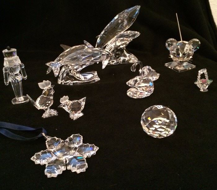 On Saturday we will have some Swarovski Crystal  pieces...