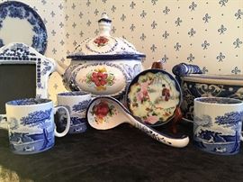 Blue and White Porcelain and China