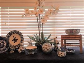 Blue and White Porcelain and China and Gumps Chinese Bowl 