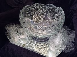 Punch Bowl and Cups