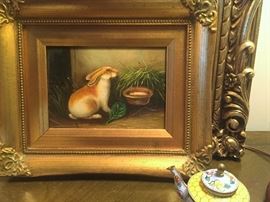 Rabbit Oil Painting