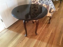 Mahogany Drop Leaf Side Table  One of Four