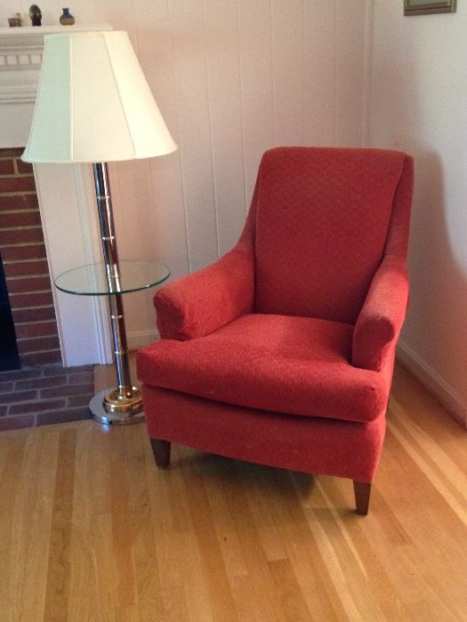 Great chair with matching extra fabric yardage.