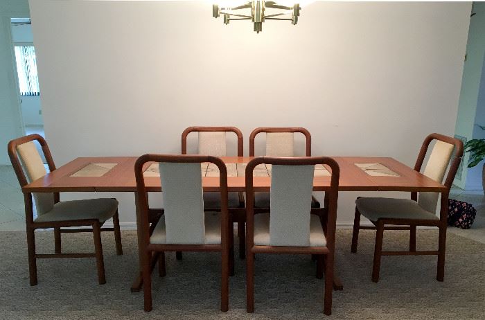 Gangso Mobler teak dining table & chairs