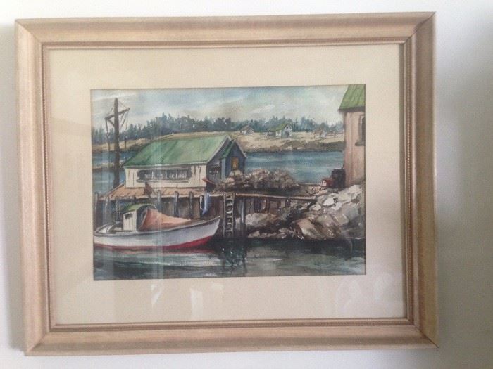 Lorena Lynch watercolor, signed