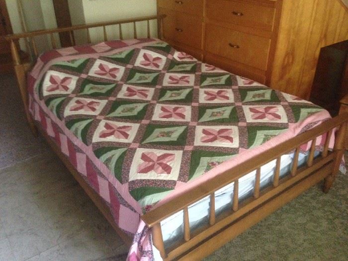 Mid-century queen bed