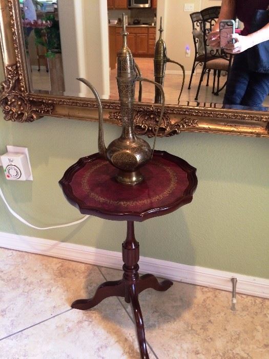 Small round cherry table $30 OBO
