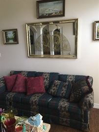 front room couch.mirror