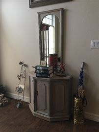 front room cabinet.mirror