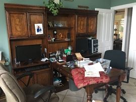 Double desk,shelf.work table