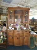 1880's sideboard original glass & hardware