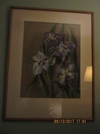 Water color of Iris. The colors in this painting is exceptional. 