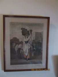 "The cries of London" is a lithograph from a listed artist. 