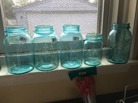 Some nice vintage canning jars -- I use mine as a canister set.