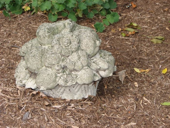 Cement fruit basket