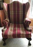 Wingback Chair with Ball & Claw Feet