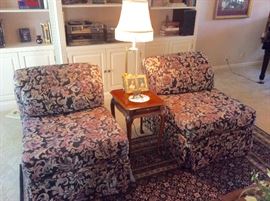 Pair of Armless Chairs